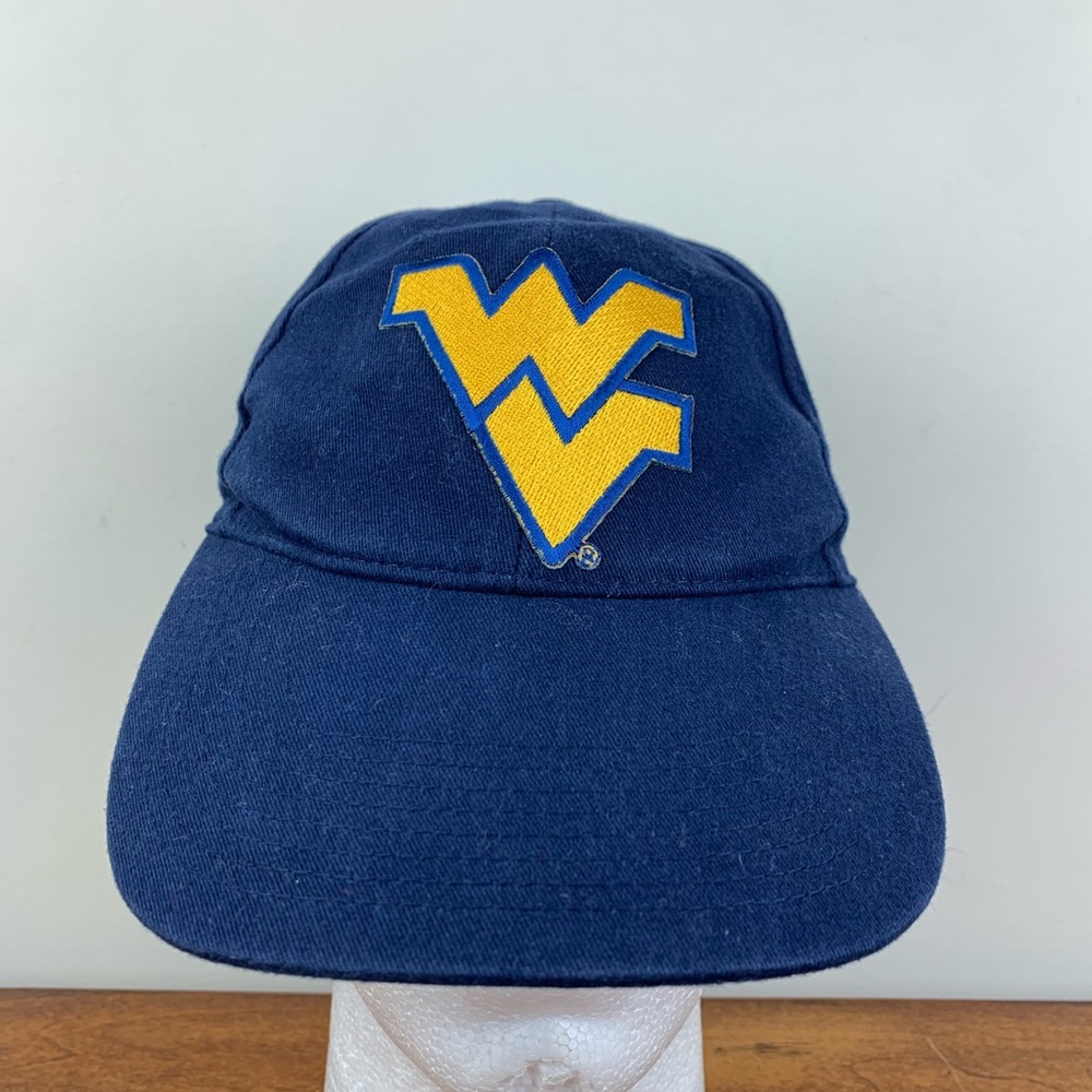 West Virginia Mountaineers Hat Cap Strapback Blue NCAA Daystone Adjustable Used